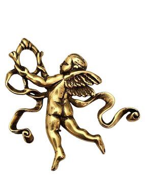 Metropolitan Museum Of Art MMA 1982 Cherub Brooch, Pendant Pin Signed, J715